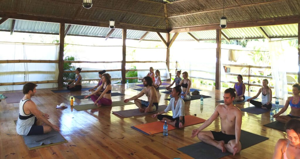 Teaching & practicing Yoga in Nautilus, Playa Santa Teresa, Costa Rica